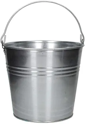 Productafbeelding van Zinkemmer 5-15 L - Decoratieve Wateremmer van Metaal