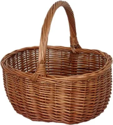 Image de Panier en osier marron 31 x 12 x 26 cm