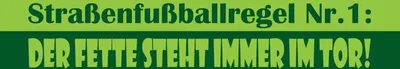 Produktbild von vianmo Holzschild 10x27 cm Straßenfußballregel Nr.1 Dekoration