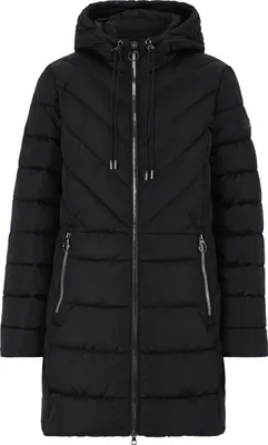 Produktbild von Betty Barclay Steppjacke mit Kapuze, Zweiwege-Reißverschluss und Reißverschlusstaschen, figurumspielend, 86 cm Länge