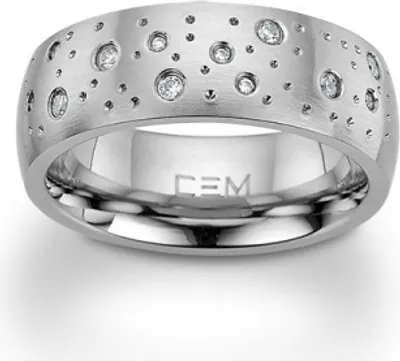 Produktbild von CEM ST9-098R 4-202843-001  Damen Ring Edelstahl Größe 52