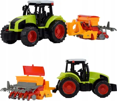Immagine prodotto di Set di giocattoli Lolex | Trattore - con seminatrice - macchina agricola - per piccoli agricoltori