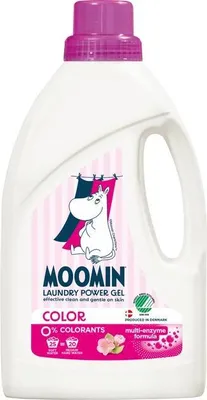 Zdjęcie produktu dla Żel Do Prania Tkanin Kolorowych Delikatny Dla Skóry Moomin Color 900Ml
