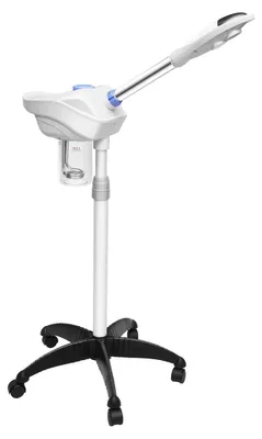 Produktbild von 2-in-1 Gesichtsdampfer - Ozon Nano-Ionen Dampf - 360° drehbare Düse - 750W 220–240V - Tiefenreinigung & Entfernung toter Hautzellen - Weiß Schwarz