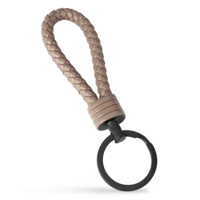 Immagine prodotto di SERASAR | Portachiavi da donna in pelle [Strong] con acciaio inox cammello | Colore: cammello | Lunghezza: 16cm