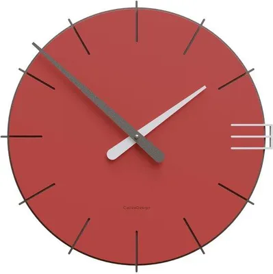 Obrázok produktu pre Ohnivočervené nástenné hodiny 42 cm