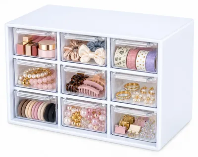 Ladenorganisator 9 Fächer, 18x11,8x10 cm, transparent, Kunststoff