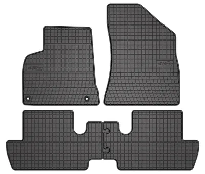 Produktbild von Gummi-Fußmatten für Peugeot 3008 I 2009-2016 (Minivan) – 4-tlg, Schwarz, passgenau – Wielganizator SolidPRO