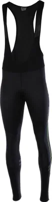 Produktbild von Airtracks Herren Thermo Fahrradhose Lang Pro Line II, Trägerhose( S schwarz-neon )