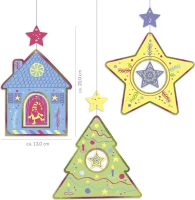 Produktbild von Trendhaus Handelsgesellschaft WICHTEL BASTELSET WEIHNACHTSAHÄNGER ZUM 12