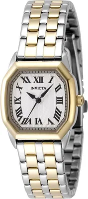 Productafbeelding van Invicta Wildflower 48958 - Dameshorloge - Quartz uurwerk - Roestvrij staal met zilverkleurige wijzerplaat - 27 mm