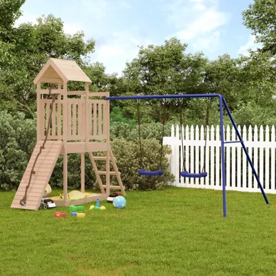 Produktbild von 2024 Moderne Schaukeln Spielturm Massivholz Kiefer 124691