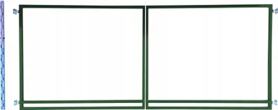 Obrázok produktu pre Brána RAMA pre stĺpiky a panely, 160 cm, zelená RAL6005 | Stĺpiky RAMKA