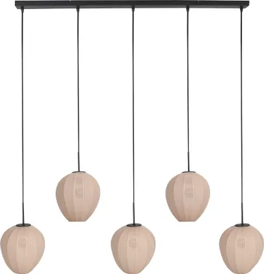 Image de Mexlite - suspension - HaloSwap - beige - lin - grande lampe de table à manger - E27 - 4288ZW