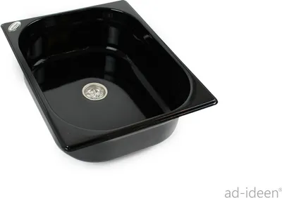 Image de Évier 325x265x100 inox avec écoulement Camping Évier Lavabo Camping-car