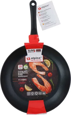 Obrázek produktu pro alpina pánev Ø28cm - nepřilnavý povrch - všechny zdroje tepla - včetně indukce - bez