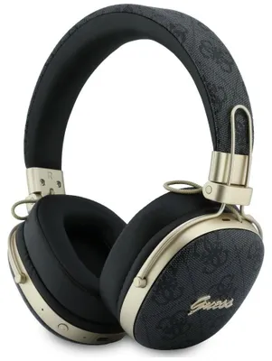Produktbild von Over-Ear-Kopfhörer Guess Bluetooth ENC, Metall, 4G Script Logo, schwarz