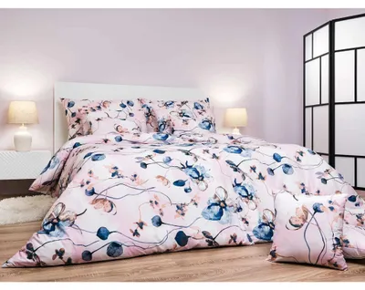 Obrázek produktu pro Krepové povlečení Bloom elegance pudrové 140x200, 70x90 cm