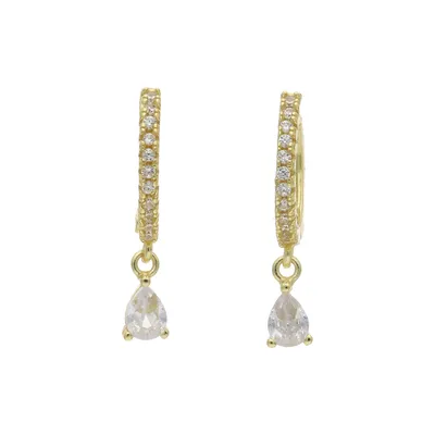 Produktbild von Ohrringe Silber 925 Gold plattiert Zirkonia JL52-06-0045 JuwelmaLux