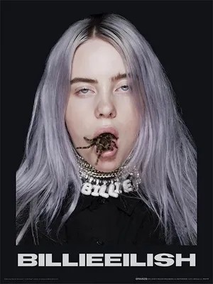Image de Billie Eilish - Poster, araignée PM4450 (40 cm x 30 cm) (Noir)