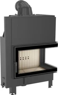 Zdjęcie produktu dla Kominek MBO prawy BS 15 kW Ø 200 Szyba gięta