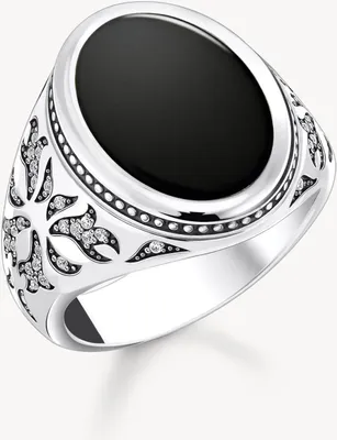 Produktbild von Thomas Sabo Rebel Wolf & Crystals TR2454-641-11 Ring, Ringgröße:58