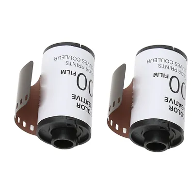 Produktbild von 2 Rollen 35mm Farbfilm ISO 200, 8 Bilder pro Rolle, hochgesättigter HD Negativfilm für 135 Kameras, ideal für brillante Farbfotografien