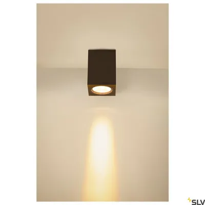 Produktbild von SLV 1003439 ENOLA SQUARE L Outdoor LED Deckenaufbauleuchte anthrazit CCT 3000/4000K IP65