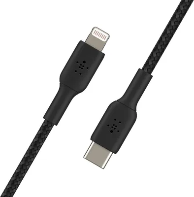 Obrázok produktu pre Belkin CAA004BT1MBK, 1 m, Lightning, USB C, Samec, Samec, Čierna
