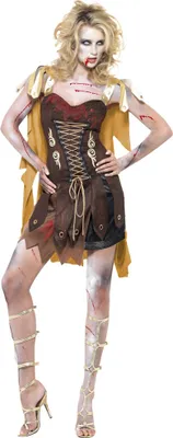 Produktbild von Zombie Gladiatorin Römerin Kostüm Größe: M