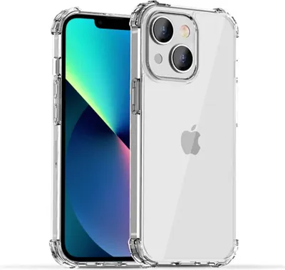 Produktbild von Handyhülle passend für iPhone 13  transparent - Stoßfeste TPU Silikonhülle mit Bumper Shockproof - Smartphonica