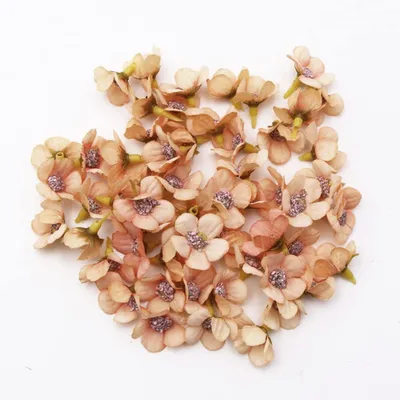 Immagine prodotto di 100 mini fiori artificiali a forma di margherite – fiori di seta colorati per decorazioni