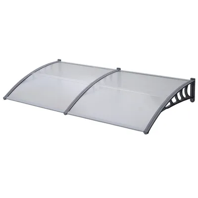 Produktbild von SVITA Vordach 240x90cm Haustürdach Türdach Regenschutz Hauseingang weiß
