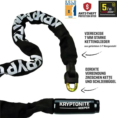Immagine prodotto di KRYPTONITE Keeper 785 catena 85 cm chiusura
