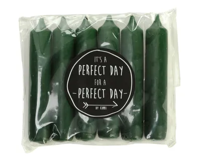 Image de Rustik Lys - Set cadeau bougies de table 'Rustik Lys' (vert chasse, set de 6)
