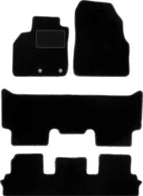 Image de Tapis en velours noir pour : Renault Grand Scenic III 7 places (2009-2015)