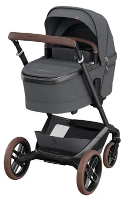 Produktbild von Maxi-Cosi Fame Kinderwagen mit höhenverstellbare Babywanne, 0-4 Jahre, LumiRide System, SlideTech, ClimaFlow, Unterwegs aufladen, Twillic Graphite