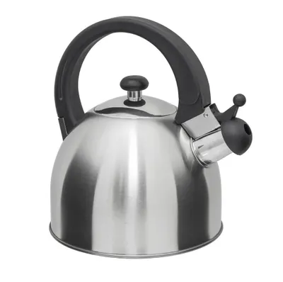 Produktbild von Edelstahl Flötenkessel Teekessel Wasserkessel 2,5L Wasserkocher Pfeifkessel SILBER