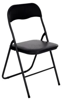 Produktbild von Klappstuhl - Esszimmerstuhl - 43 x 47 x 80 cm - Schwarz