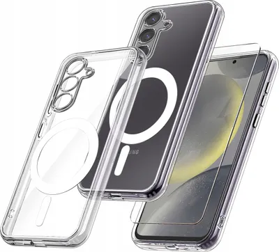 Zdjęcie produktu dla Etui do Samsung Galaxy S24 WZMACNIANE do MAGSAFE ANTI SHOCK + Szkło 9H