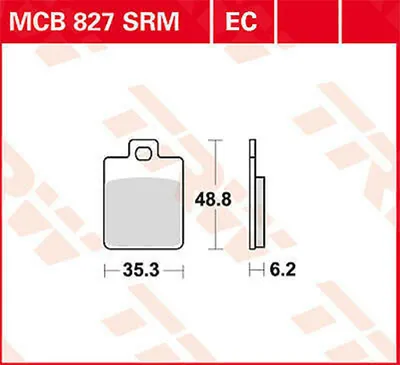 Produktbild von TRW Bremsbelagsatz MCB827 MP3 300 LT M86 Tweet 50 LW1 Runner 200FX  Jet 14