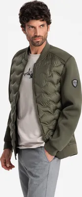 Produktbild von Ombre Clothing Herren-Bomber Mansaray dunkles oliv M