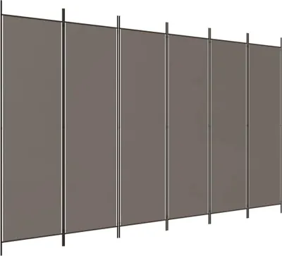Produktbild von vidaXL 6-tlg. Paravent Anthrazit 300x200 cm Stoff