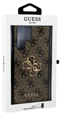 Obrázok produktu pre Guess Guhcs22L4Gmgbr S908 S22 Ultra Puzdro - Hnedé 4G Big Metal Logo