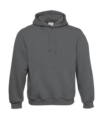 Produktbild von B&C Herren Sweatshirt Hoodie Kapuzenpullover Sweater Pulli Pullover, Größe:S, Farbe:Steel Grey