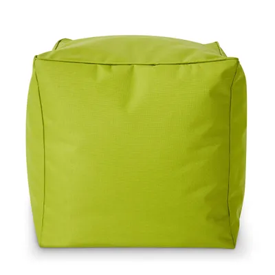 Produktbild von Green Bean® Sitzhocker "Cube" 40x40x40cm mit EPS Perlen Füllung - Fußhocker für Sitzsäcke - Grün