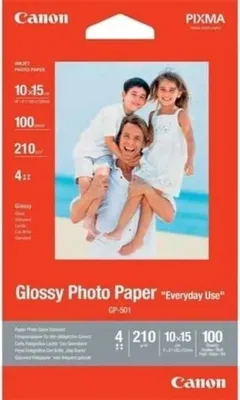 Immagine prodotto di Carta fotografica lucida Canon GP-501, 10x15 cm, 210 g, 100 fogli, A6, getto d'inchiostro