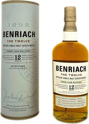 Produktbild von BenRiach 12 Years Three Cask + Box 700ml 46% Vol.
