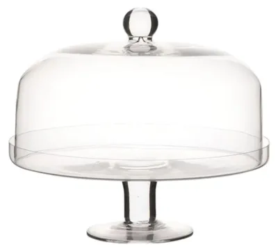 Produktbild von Kuchenplatte CAKESTAND auf Fuß H. 26cm D. 30cm transparent aus Glas Hakbijl