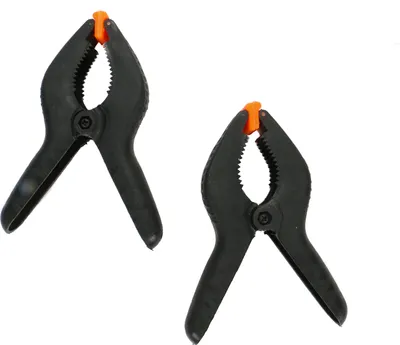 Produktbild von 2-er Set Leimzwingen Spannweite max. 50 mm, Klemmzwingen, Federklemmen für die Holzbearbeitung, hohe Spannkraft, rutschfester Griff, bewegliche Backen